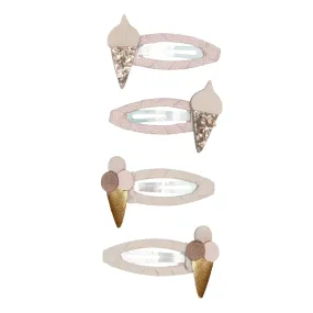 Sparkly Ice Cream Cone Hair Clip