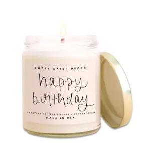 SWEET WATER DECOR | Happy Birthday Soy Candle