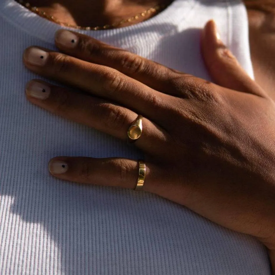 THE IMANI RING - 18k gold plated