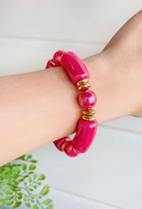 Time To Shine Bracelet in Fuchsia