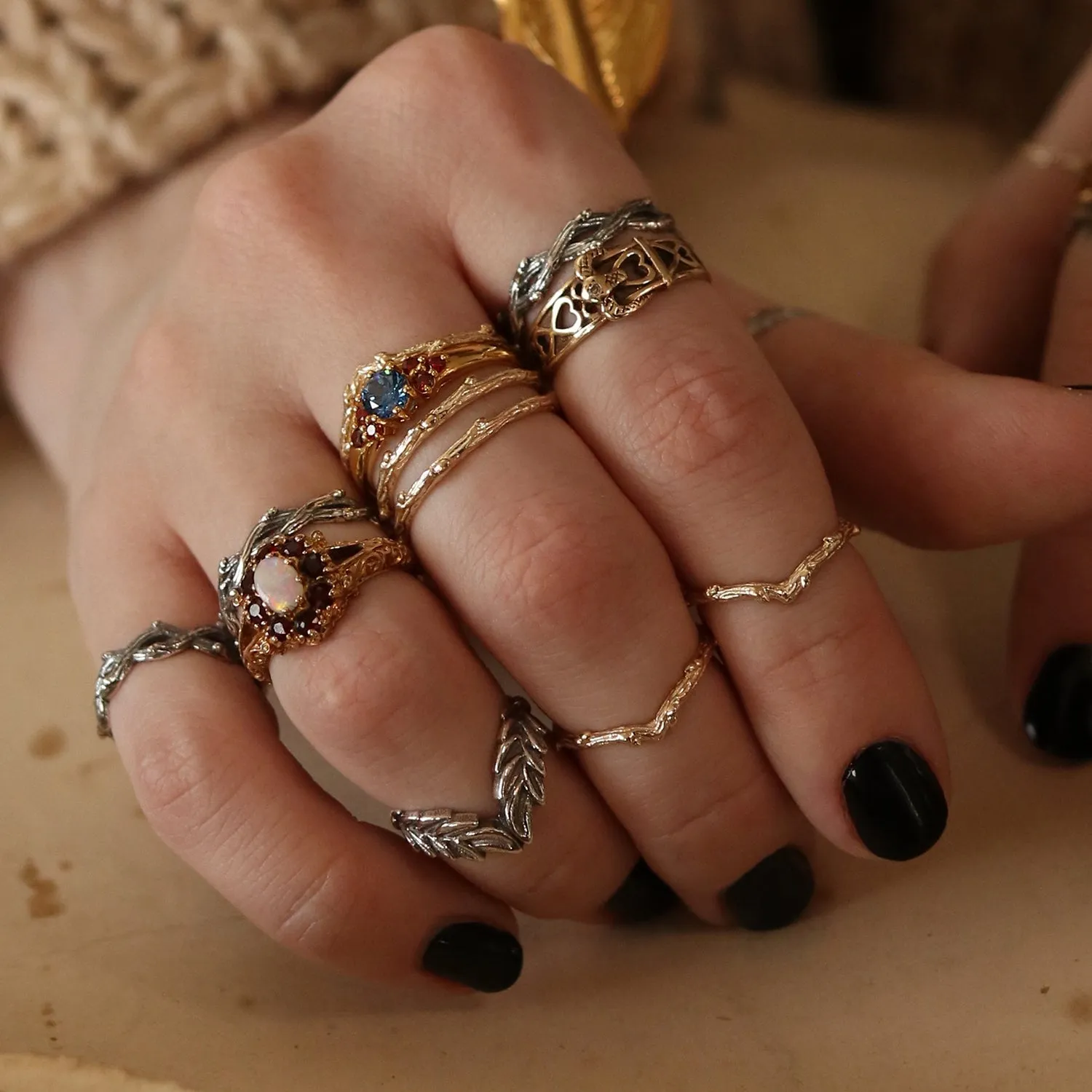 Vintage | Adelaide Snake Head Buckle Ring