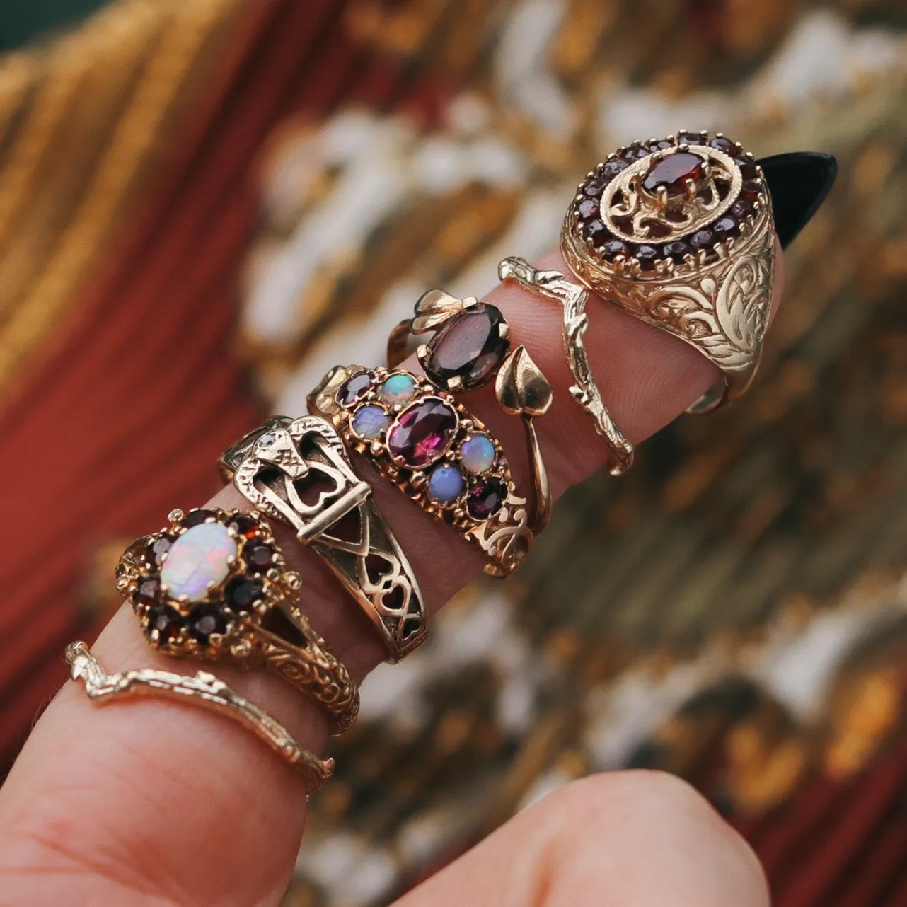 Vintage | Adelaide Snake Head Buckle Ring