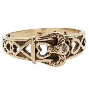 Vintage | Adelaide Snake Head Buckle Ring