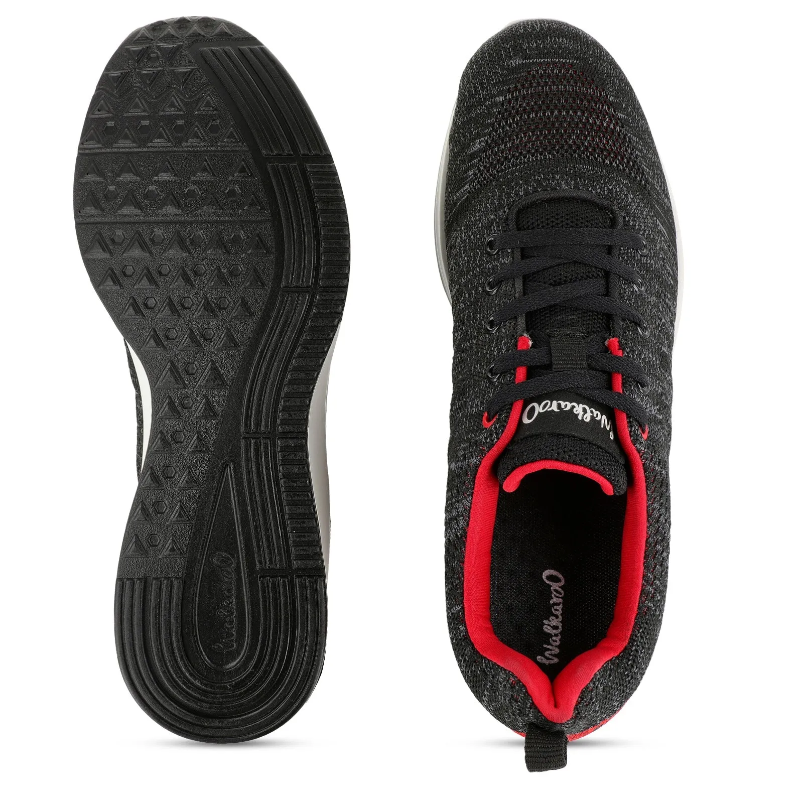 Walkaroo Men Lace-up Training Shoes - WS9511 Black Red