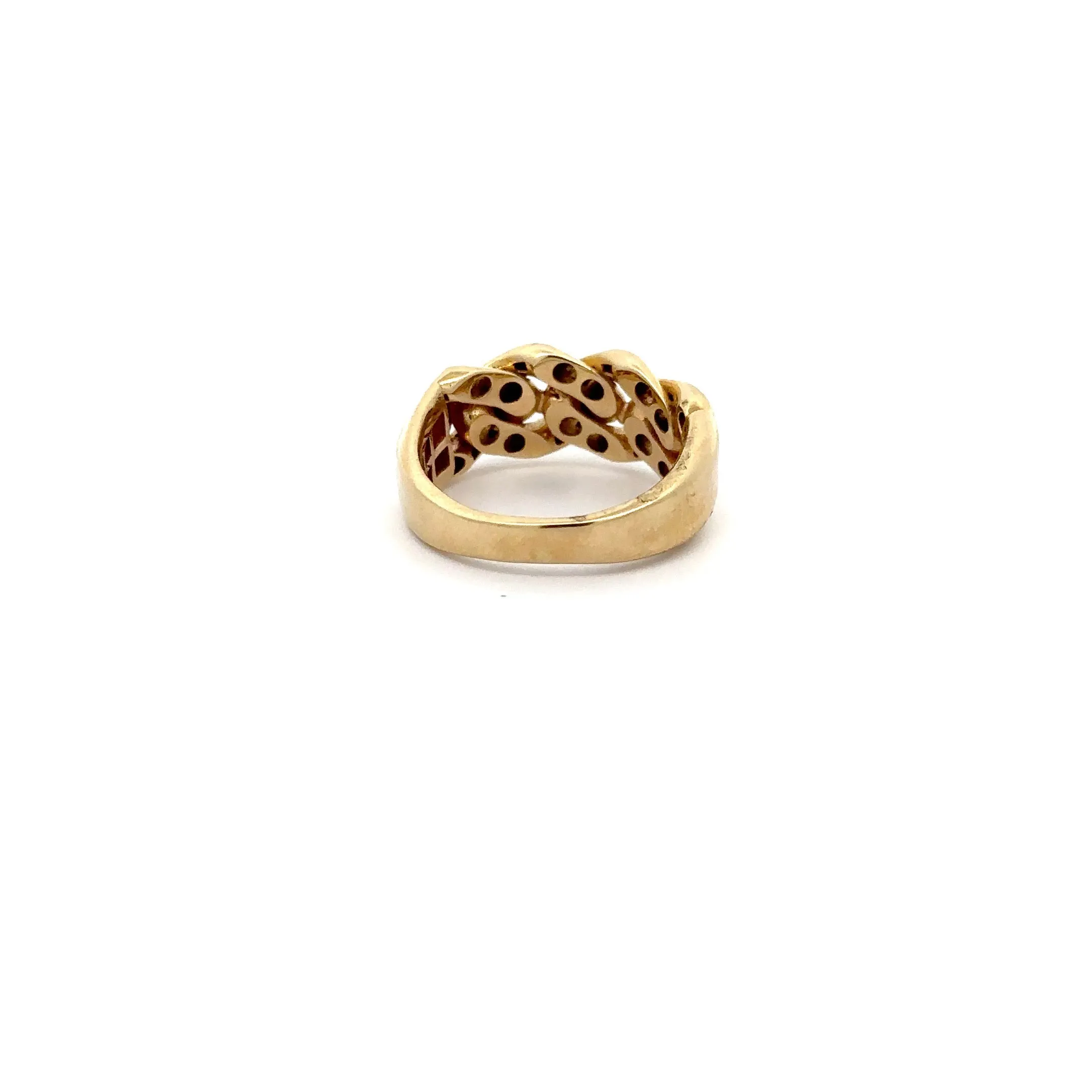 WD1185 14Kt Gold Link Ring