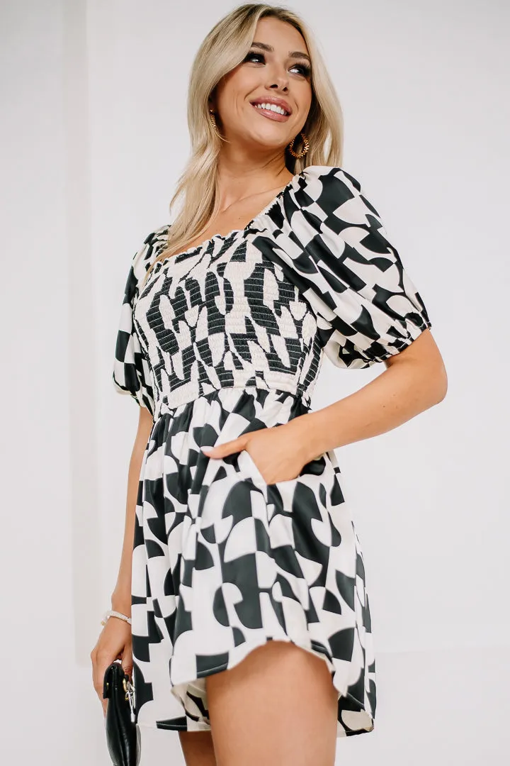 With The Chit Chat Printed Romper