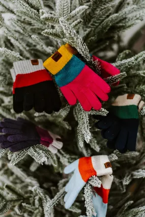 Wonderland Color Block Kids Gloves