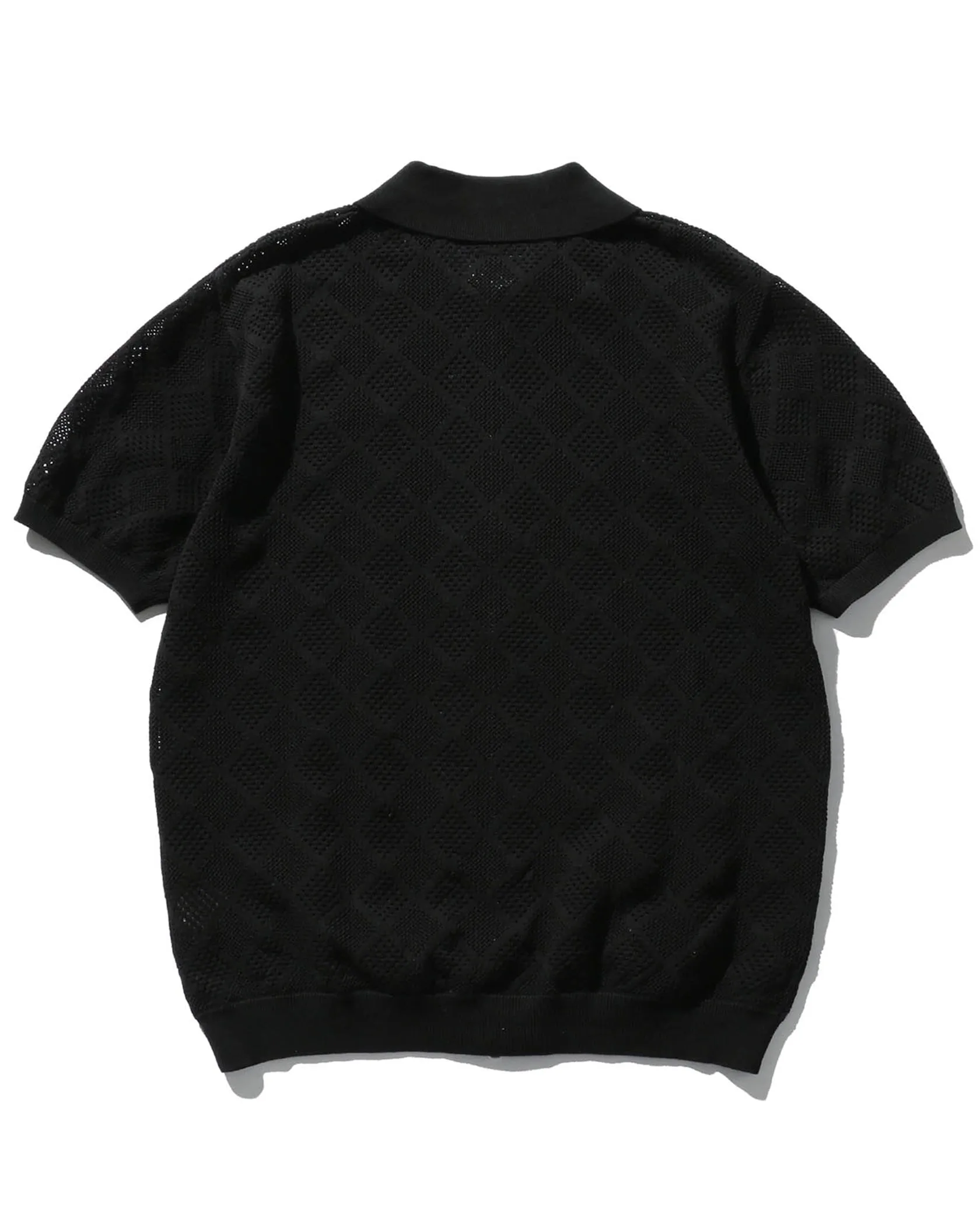 Zip Knit Polo Mesh